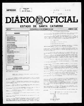 Diário Oficial do Estado de Santa Catarina. Ano 56. N° 14288 de 27/09/1991