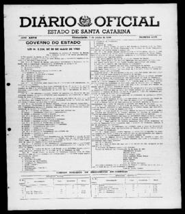 Diário Oficial do Estado de Santa Catarina. Ano 27. N° 6575 de 07/06/1960