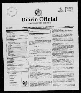 Diário Oficial do Estado de Santa Catarina. Ano 77. N° 19153 de 17/08/2011