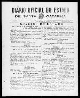 Diário Oficial do Estado de Santa Catarina. Ano 16. N° 4083 de 22/12/1949