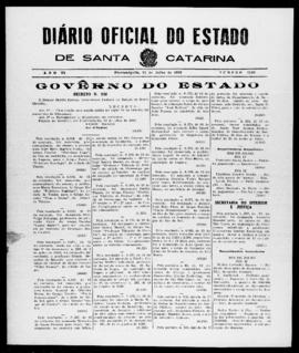 Diário Oficial do Estado de Santa Catarina. Ano 6. N° 1540 de 15/07/1939