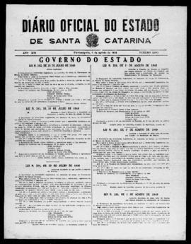 Diário Oficial do Estado de Santa Catarina. Ano 16. N° 3994 de 08/08/1949