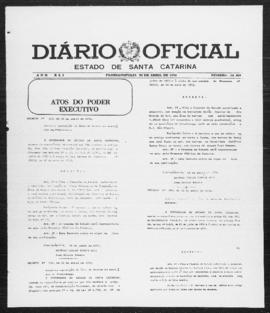 Diário Oficial do Estado de Santa Catarina. Ano 41. N° 10469 de 26/04/1976