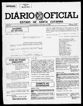 Diário Oficial do Estado de Santa Catarina. Ano 54. N° 13435 de 19/04/1988