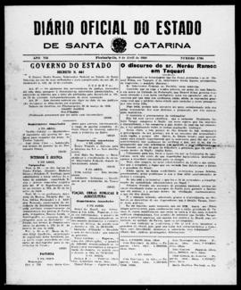 Diário Oficial do Estado de Santa Catarina. Ano 7. N° 1738 de 09/04/1940