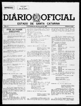 Diário Oficial do Estado de Santa Catarina. Ano 53. N° 13257 de 29/07/1987