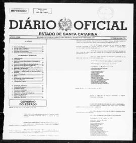Diário Oficial do Estado de Santa Catarina. Ano 68. N° 16775 de 29/10/2001