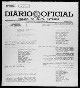 Diário Oficial do Estado de Santa Catarina. Ano 52. N° 12814 de 14/10/1985