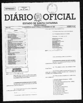 Diário Oficial do Estado de Santa Catarina. Ano 66. N° 16302 de 01/12/1999