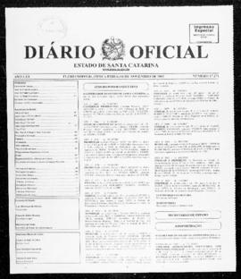 Diário Oficial do Estado de Santa Catarina. Ano 70. N° 17271 de 04/11/2003