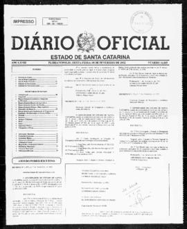 Diário Oficial do Estado de Santa Catarina. Ano 68. N° 16843 de 08/02/2002
