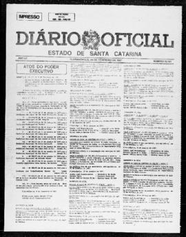Diário Oficial do Estado de Santa Catarina. Ano 53. N° 13141 de 09/02/1987