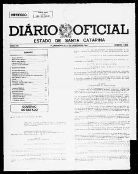 Diário Oficial do Estado de Santa Catarina. Ano 58. N° 14848 de 07/01/1994
