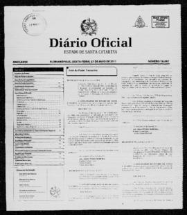 Diário Oficial do Estado de Santa Catarina. Ano 77. N° 19097 de 27/05/2011