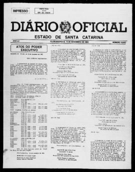 Diário Oficial do Estado de Santa Catarina. Ano 52. N° 12837 de 18/11/1985