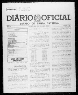 Diário Oficial do Estado de Santa Catarina. Ano 57. N° 14564 de 11/11/1992
