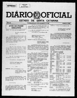 Diário Oficial do Estado de Santa Catarina. Ano 53. N° 13084 de 14/11/1986