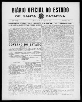 Diário Oficial do Estado de Santa Catarina. Ano 8. N° 2033 de 16/06/1941