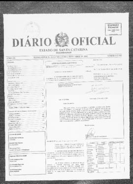 Diário Oficial do Estado de Santa Catarina. Ano 70. N° 17142 de 28/04/2003