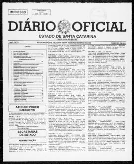 Diário Oficial do Estado de Santa Catarina. Ano 67. N° 16549 de 29/11/2000
