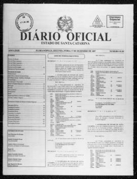 Diário Oficial do Estado de Santa Catarina. Ano 73. N° 18269 de 17/12/2007