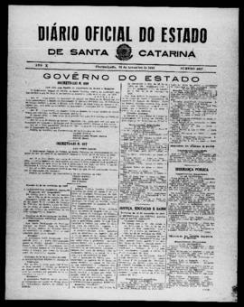 Diário Oficial do Estado de Santa Catarina. Ano 10. N° 2627 de 23/11/1943