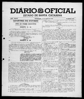 Diário Oficial do Estado de Santa Catarina. Ano 27. N° 6628 de 24/08/1960