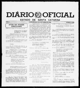 Diário Oficial do Estado de Santa Catarina. Ano 51. N° 12558 de 28/09/1984