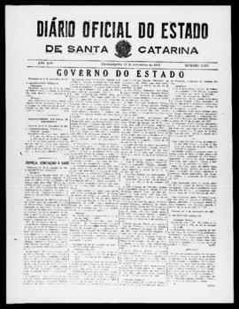 Diário Oficial do Estado de Santa Catarina. Ano 14. N° 3586 de 11/11/1947
