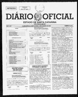 Diário Oficial do Estado de Santa Catarina. Ano 66. N° 16332 de 14/01/2000