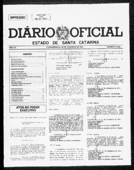 Diário Oficial do Estado de Santa Catarina. Ano 56. N° 14392 de 26/02/1992