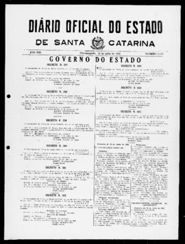 Diário Oficial do Estado de Santa Catarina. Ano 21. N° 5176 de 16/07/1954