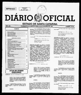 Diário Oficial do Estado de Santa Catarina. Ano 63. N° 15618 de 19/02/1997