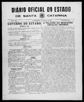 Diário Oficial do Estado de Santa Catarina. Ano 8. N° 2181 de 21/01/1942