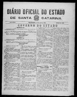 Diário Oficial do Estado de Santa Catarina. Ano 18. N° 4399 de 16/04/1951