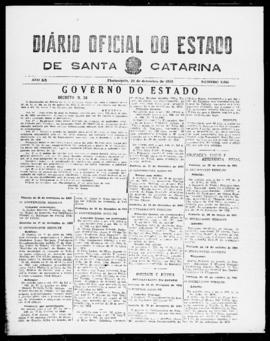 Diário Oficial do Estado de Santa Catarina. Ano 20. N° 5045 de 22/12/1953