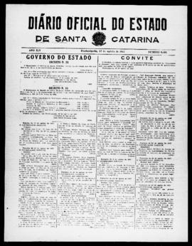 Diário Oficial do Estado de Santa Catarina. Ano 14. N° 3535 de 27/08/1947