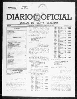 Diário Oficial do Estado de Santa Catarina. Ano 62. N° 15169 de 25/04/1995