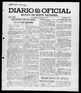 Diário Oficial do Estado de Santa Catarina. Ano 27. N° 6607 de 25/07/1960