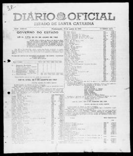 Diário Oficial do Estado de Santa Catarina. Ano 28. N° 6871 de 22/08/1961