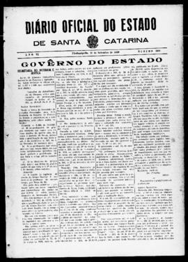 Diário Oficial do Estado de Santa Catarina. Ano 6. N° 1600 de 28/09/1939