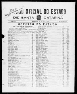 Diário Oficial do Estado de Santa Catarina. Ano 19. N° 4706 de 28/07/1952