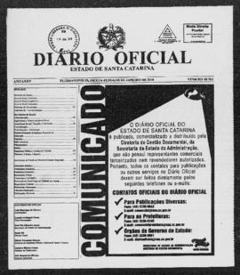 Diário Oficial do Estado de Santa Catarina. Ano 75. N° 18763 de 08/01/2010