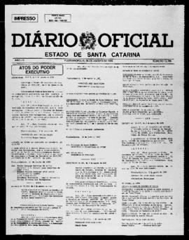 Diário Oficial do Estado de Santa Catarina. Ano 52. N° 12765 de 05/08/1985