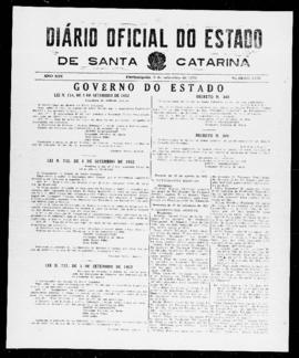 Diário Oficial do Estado de Santa Catarina. Ano 19. N° 4735 de 08/09/1952