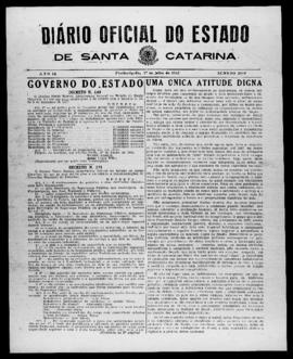 Diário Oficial do Estado de Santa Catarina. Ano 9. N° 2289 de 01/07/1942