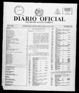 Diário Oficial do Estado de Santa Catarina. Ano 73. N° 18176 de 01/08/2007