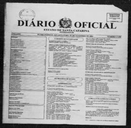 Diário Oficial do Estado de Santa Catarina. Ano 71. N° 17509 de 03/11/2004