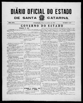 Diário Oficial do Estado de Santa Catarina. Ano 17. N° 4304 de 22/11/1950