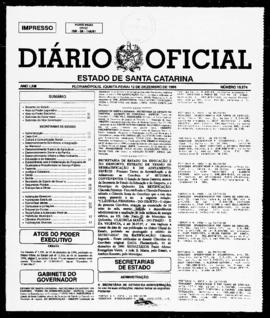 Diário Oficial do Estado de Santa Catarina. Ano 63. N° 15574 de 12/12/1996